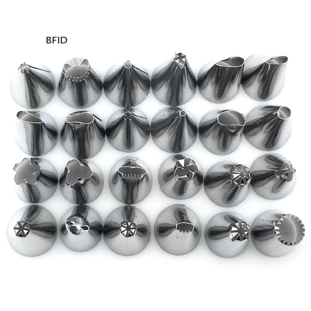 [BFID] 24/36/48pcs Icing Piping Nozzle Tips Kue Sugarcraft Pastry Decor [ID]