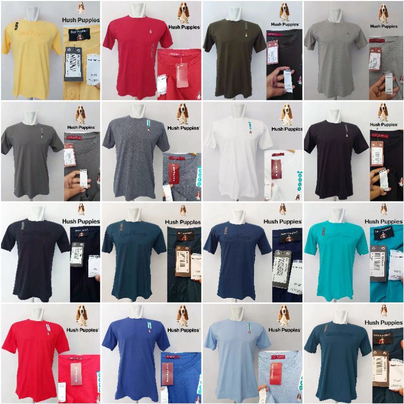 KAOS HUSH PUPPIES PRIA FULLTAG, EMBOS, SABLON, POLOS