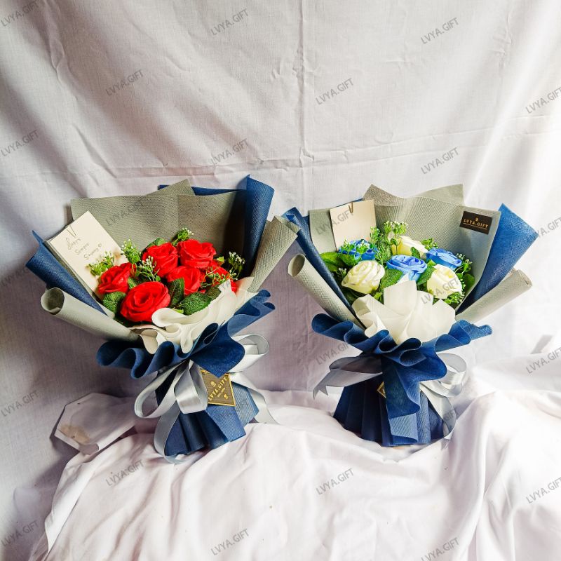 (BUNGA 0001) Buket bunga artificial 6 kuntum | buket bunga wisuda  | Buket bunga wisuda | Buket bunga | Handbouquet | Flower handbouqet | Flower bouquet | Buket bunga artificial