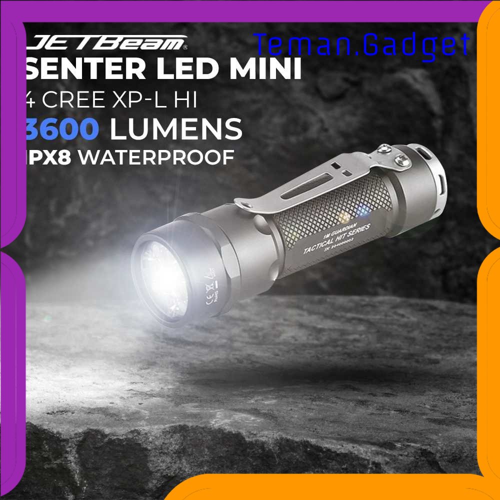 TG-SNT JETBeam Senter LED Mini 4  XP-L HI 3600 Lumens - EC26