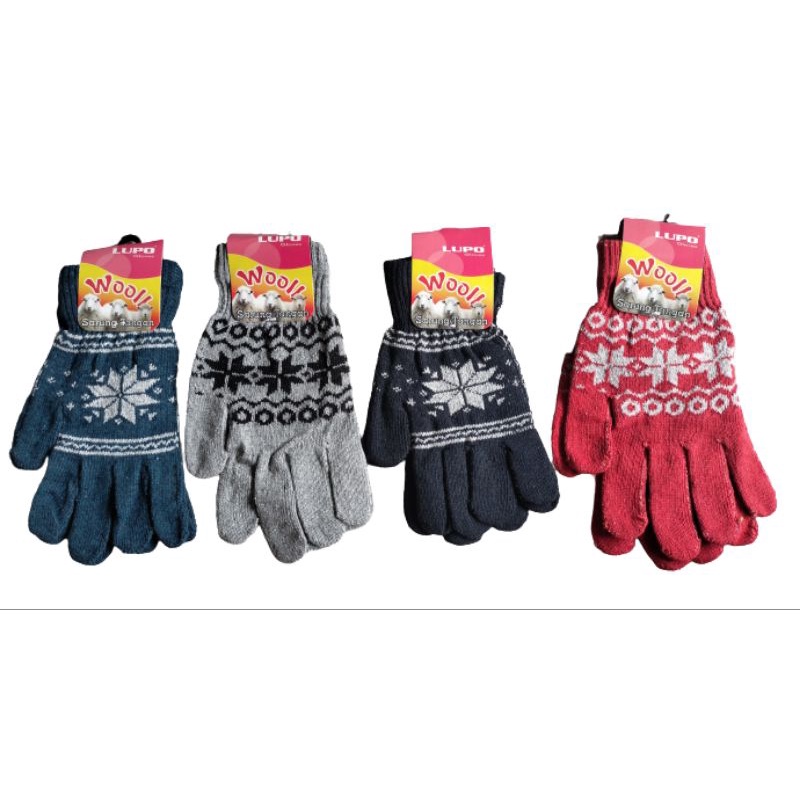SARUNG TANGAN RAJUT MOTIF FULL JARI