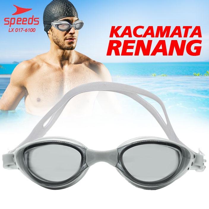 SPEEDS LX017-6100 Kacamata renang anak Dewasa Remaja Gradasi ANTI FOG &amp; UV PROTECTION