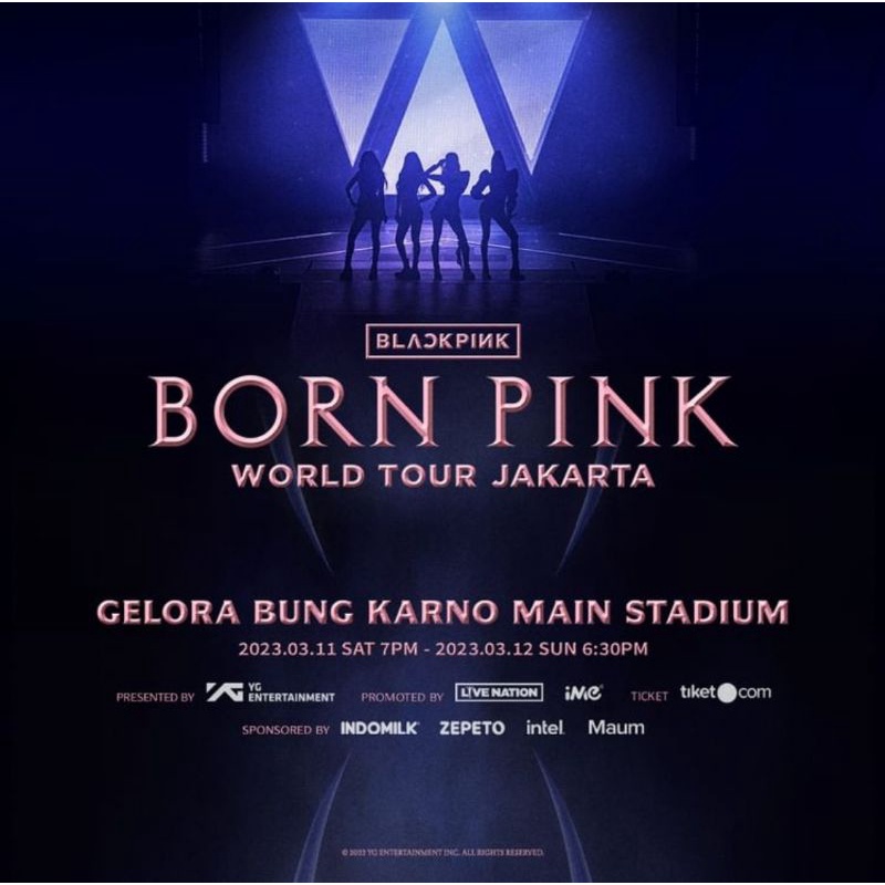 Tiket Konser Blackpink BORNPINK 2023 (Platinum Left Day 2)