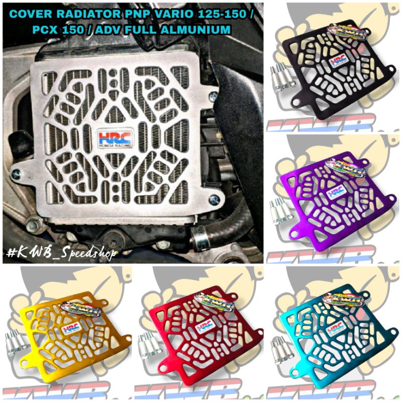 COVER RADIATOR ARM FULL ALMUNIUM CNC ARM VARIO 125 150 PCX ADV COVER RADIATOR VARIO 125 150 PCX 150 ADV FULL CNC ALMUNIUM ARM PLUS BAUT DAN BOSHING