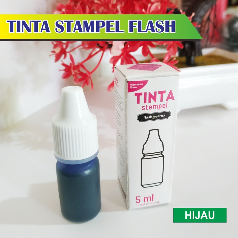 

Tinta Stampel Flash Warna Hijau