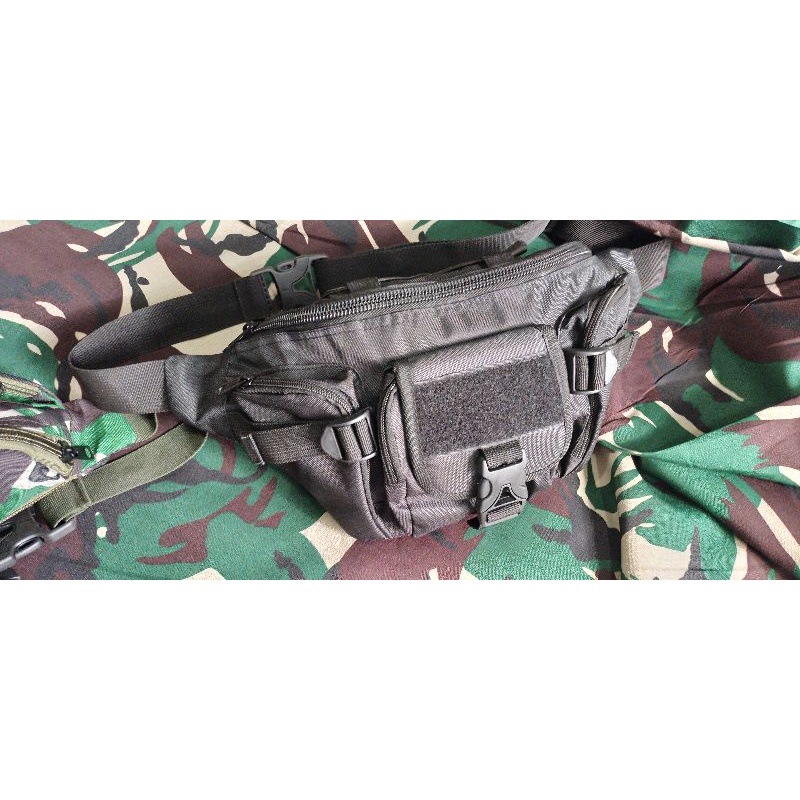 wesbag pria/wesbag loreng/wesbag militery/tas pinggang pria/tas pinggang army