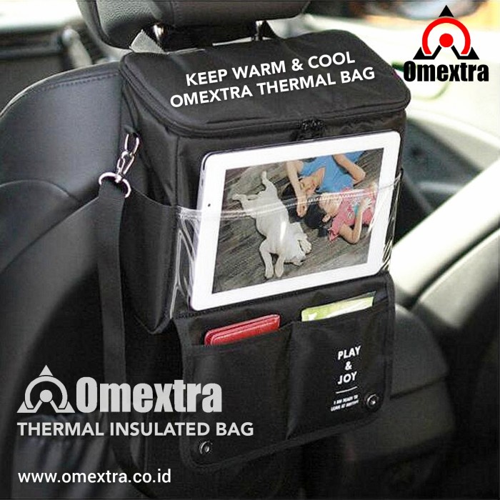 Thermal Insulated Bag Omextra Kantong Tas Belakang Jok Mobil Pocket