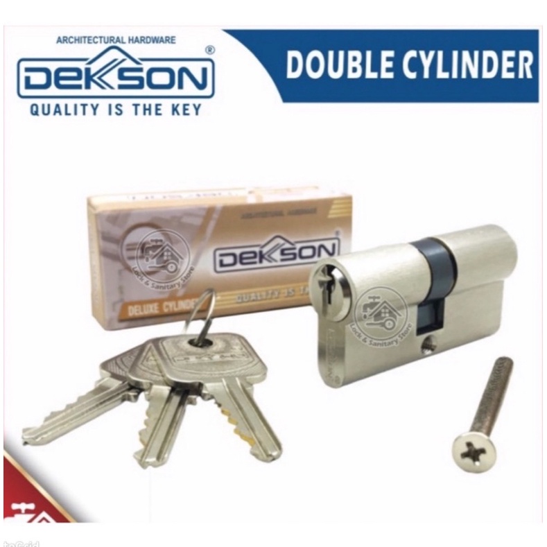 CYLINDER DEKSON DEKKSON CILINDER KUNCI ASLI DEKSON  MATA KUNCI KUNCI PINTU ORIGINAL DEKKSON UK 60 MM KUNCI PINTU DEKKSON