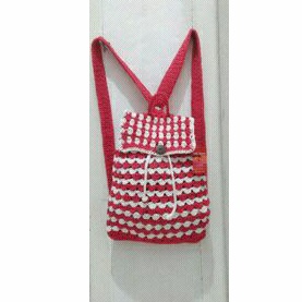 Tas Ransel Rajut/ Tas Ransel Serut/ Tas Ransel Murah