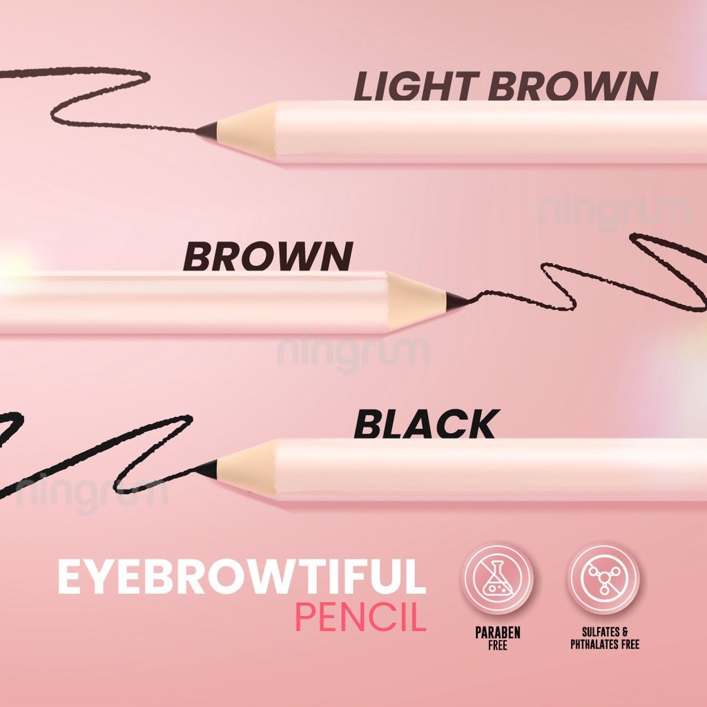 Ningrum - Hanasui Eye Makeup Series | Eyebrowtiful Pencil | Eyetractive Liner Pen | Pensil Alis | Kecantikan Kosmetik Mata Original BPOM - 5020