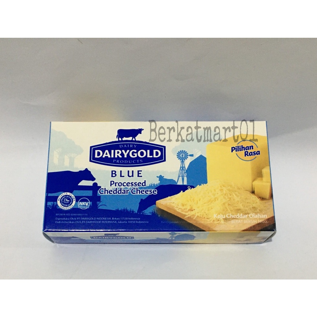 Keju Cheese Cheddar Dairygold Blue 180 Gram Keju Olahan Murah