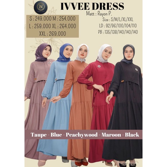 Terlaris Drees 2023 || COD || TERBARU 2023 IVVE dress by Nadheera luxury