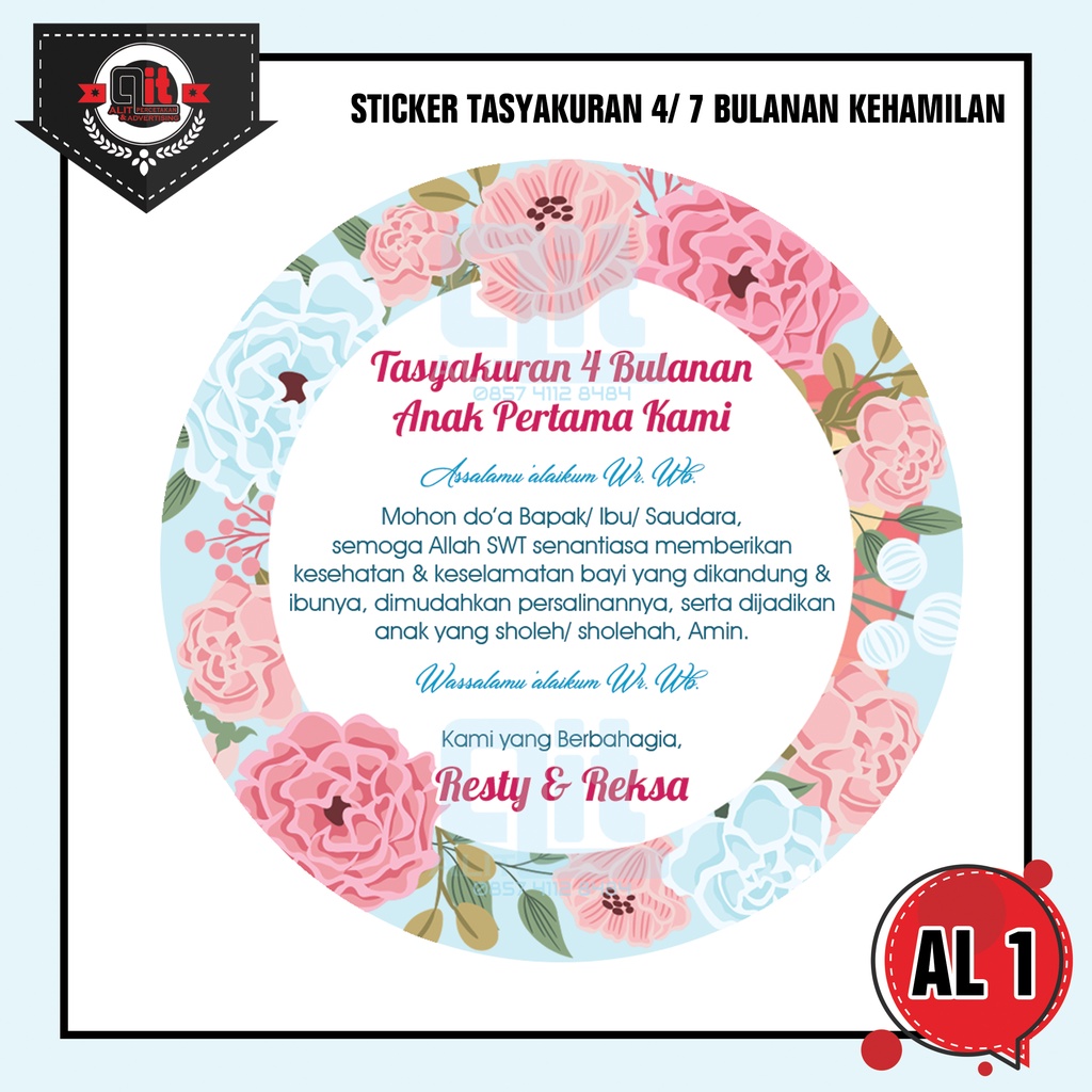 

sticker 4 bulanan / 7 bulanan kehamilan
