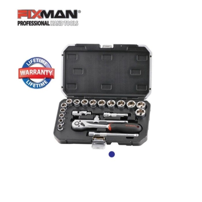 Fixman Set Kunci Shock 3/8 Inch 20 Pcs Set Socket Tool 20 Pcs