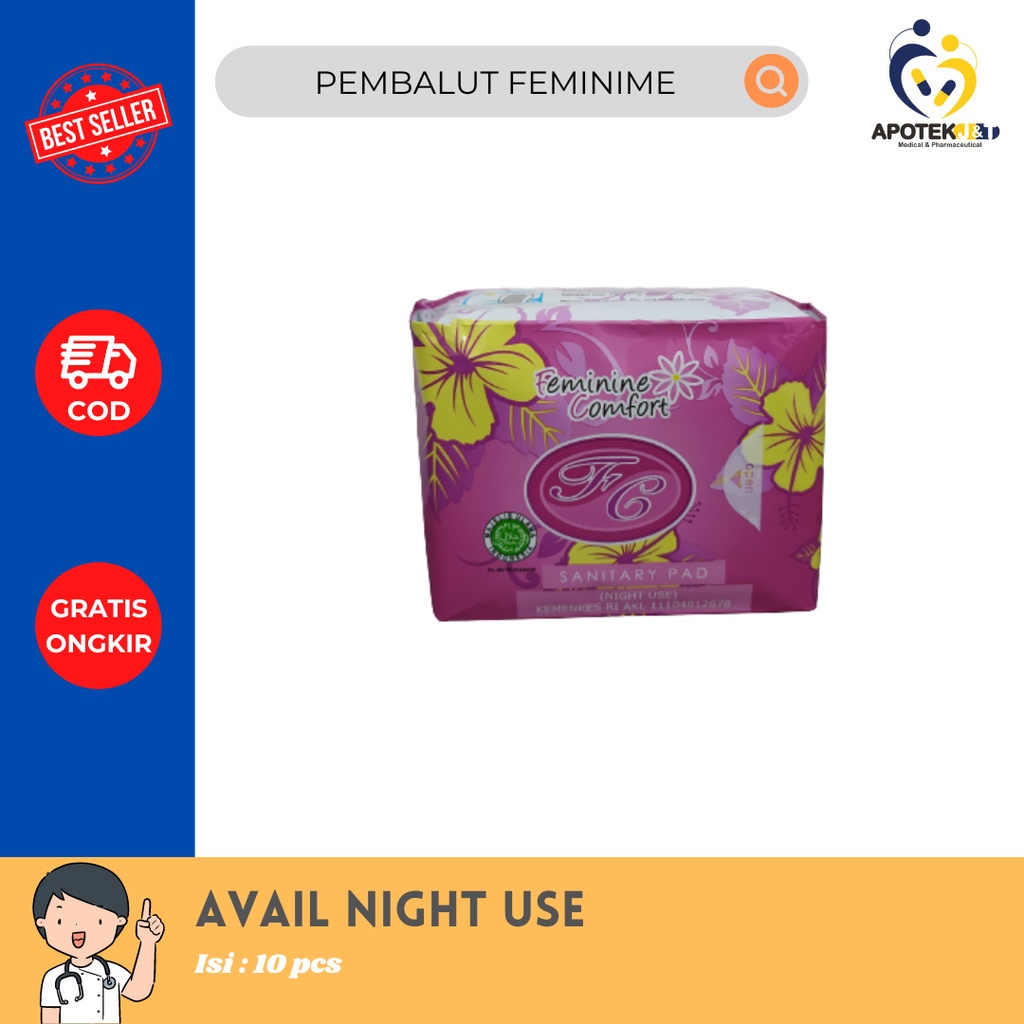 AVAIL PEMBALUT HERBAL WANITA / AVAIL DAY USE / AVAIL NIGHT USE / AVAIL PANTYLINER / AMAN NYAMAN DIPAKAI