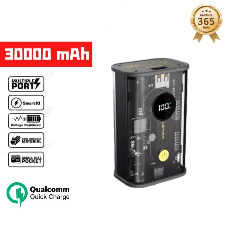 powerbank 30000 mah mini super fast charging Real Capacity Dual Input Port