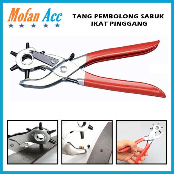 

Kol Tang Pembolong Sabuk Kulit Kertas Plastik Hole Puncher