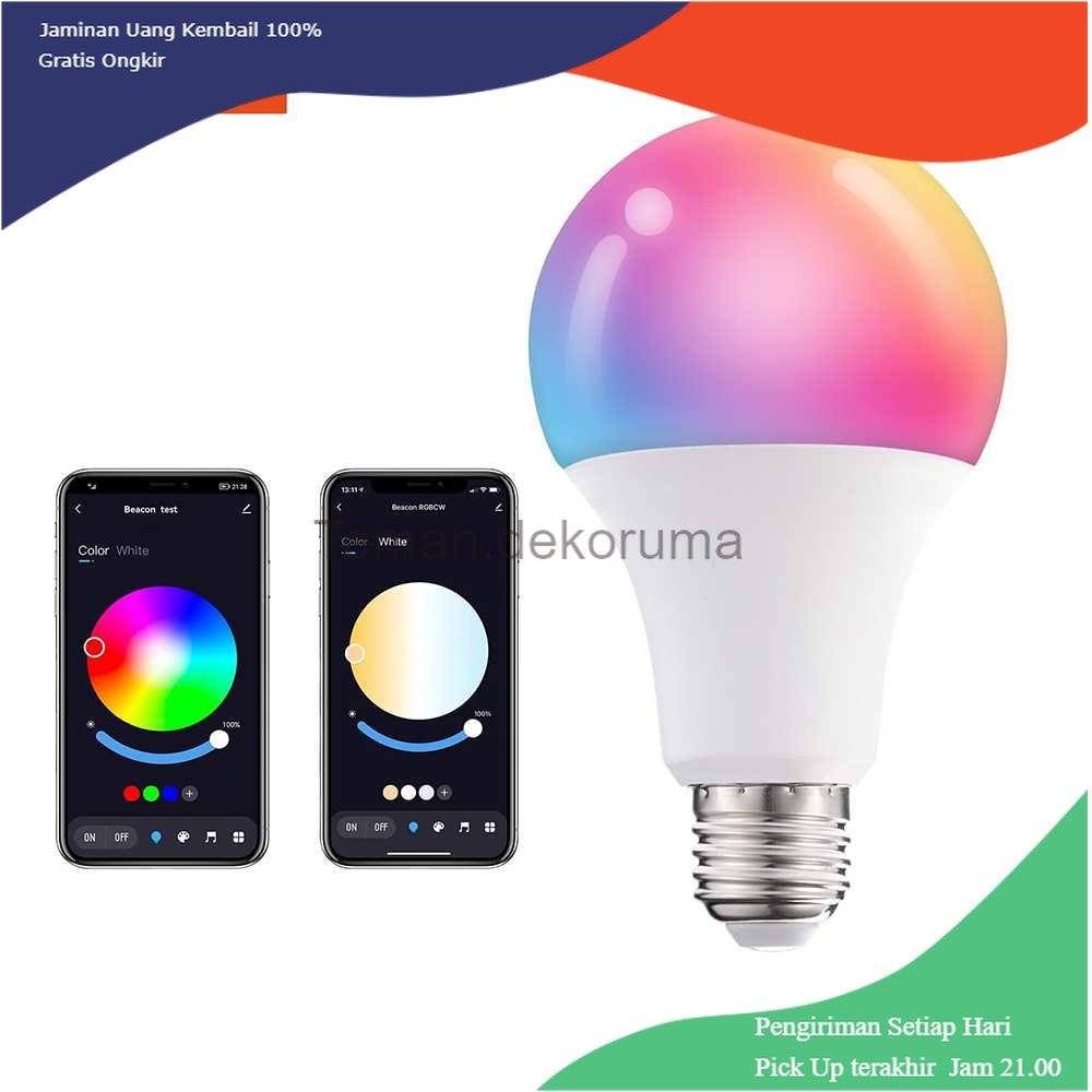 TD - LMP TUYA Lampu Bohlam RGB Smart Bulb Bluetooth Control E27 10 W - TY-10W