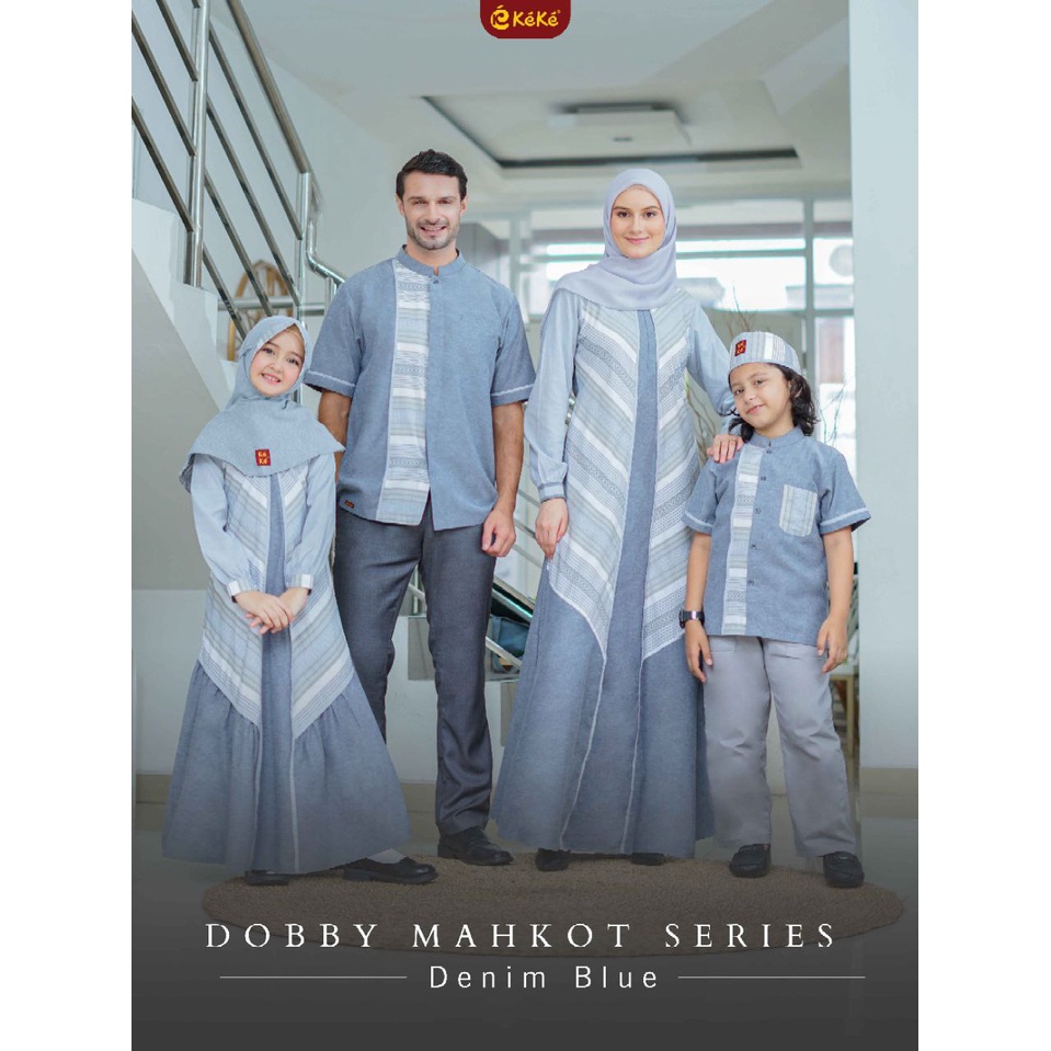 SARIMBIT KEKE 2023 DOBBY MAHKOT DENIM BLUE/ SARIMBIT KEKE 2023 KAMILY 07 DOBBY MAHKOT SERIES