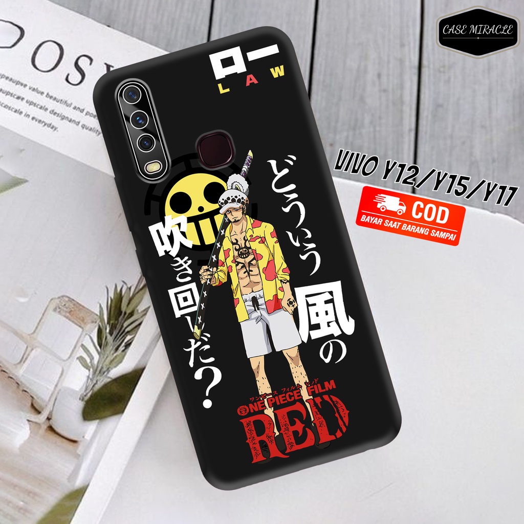 CM Case VIVO Y12 Y15 Y17 Y12i Y11  Softcase Lentur Warna Hitam Macaron Protector Lensa Kamera Kaca  