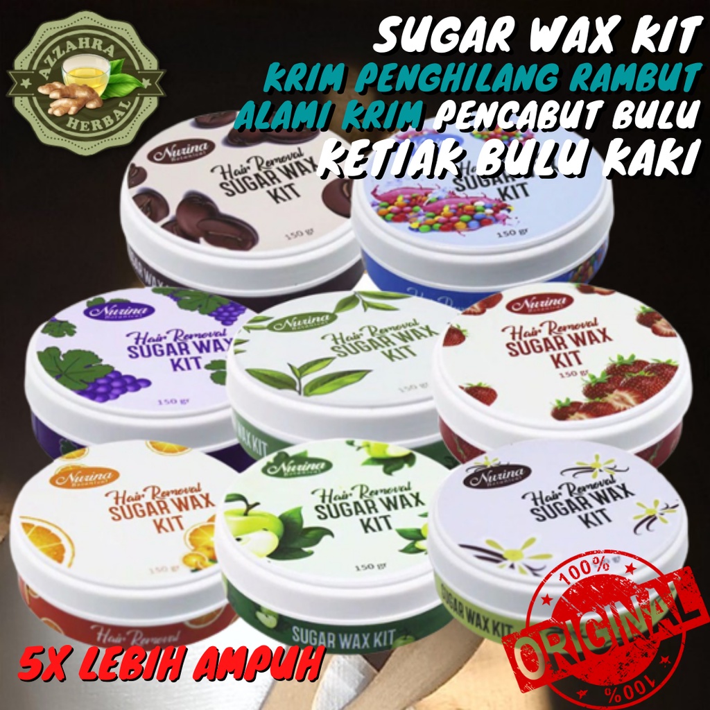 Sugar Wax / Waxing Kit Pure Honey / Waxing Bulu Ketiak / Penghilang Bulu Rambut Kaki Tangan