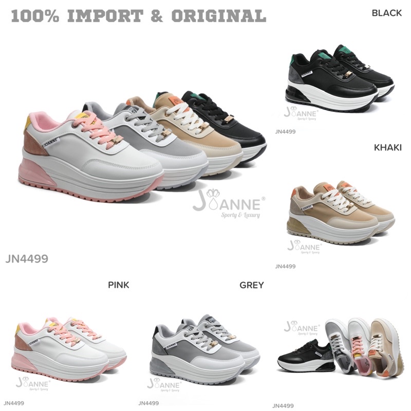 RESTOCK! [ORIGINAL] JOANNE Highsole Sneakers Shoes Wanita #JN4499