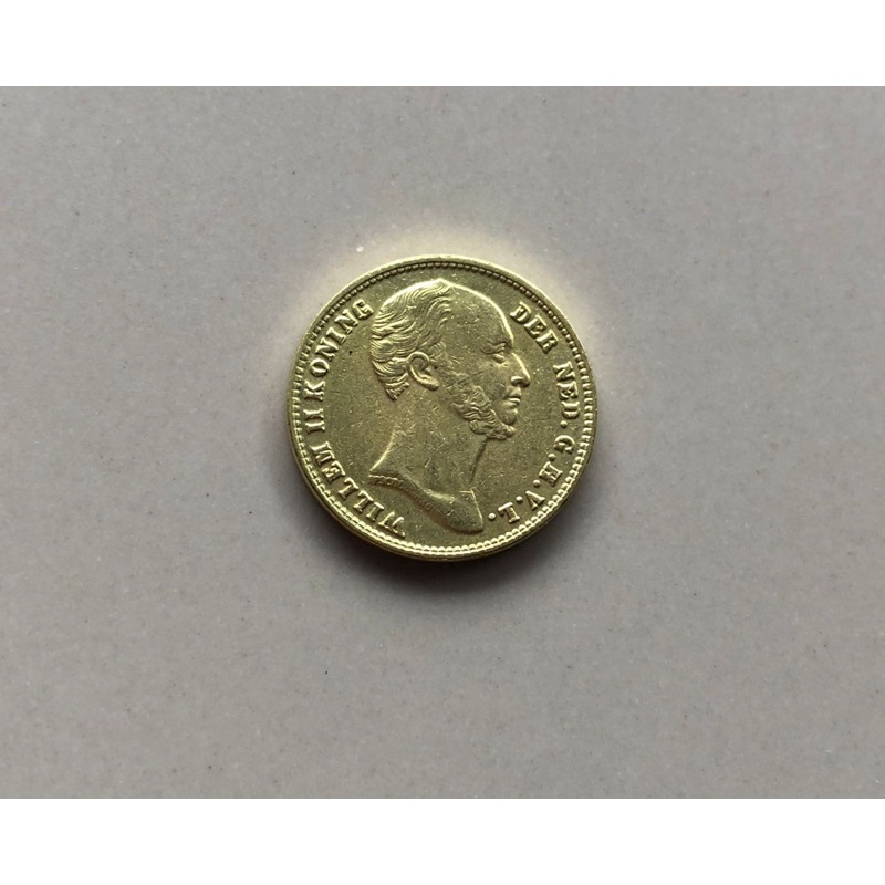 Koin Willem II 5 gulden tahun 1843