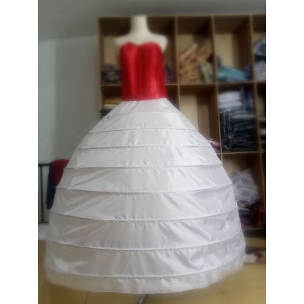 Peticoat/ Pertikut Pengembang Gaun Ring 8 Petikot Rok Dalam Pengembang Gaun