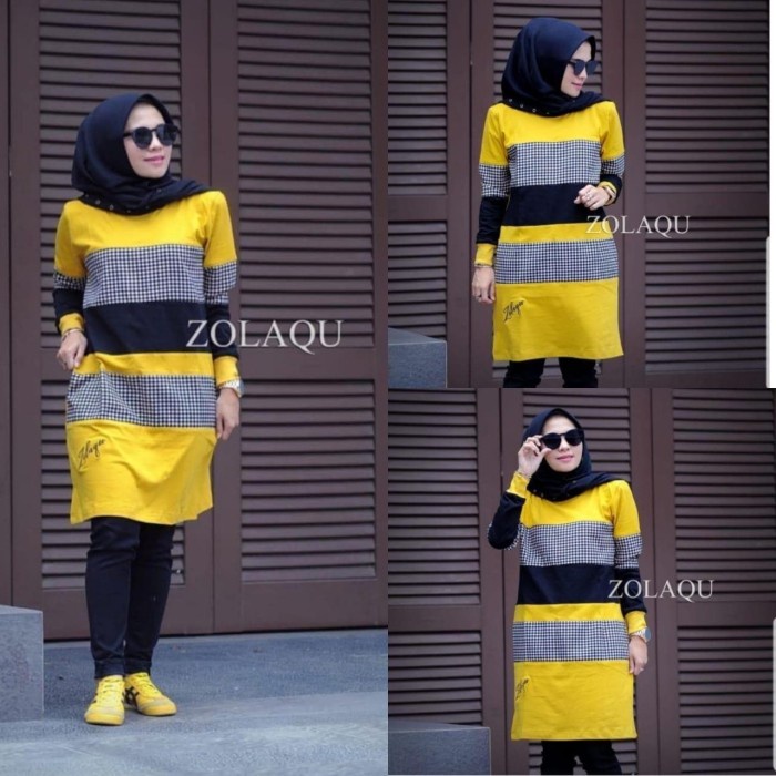 Tunik Wanita Baju Tunik Zolaqu Tunik Baju Kaos D8X5 Terbaru Elegan Kualitas Terbaik Modern Fashion T