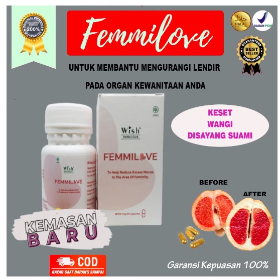 Obat Keputihan dan Perapat Dr Boyke Wish Femilove - Obat Perapat Miss V Kewanitaan Becek Wish Femilo