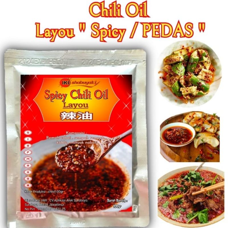 

Chili oil halal 100gr original pedas