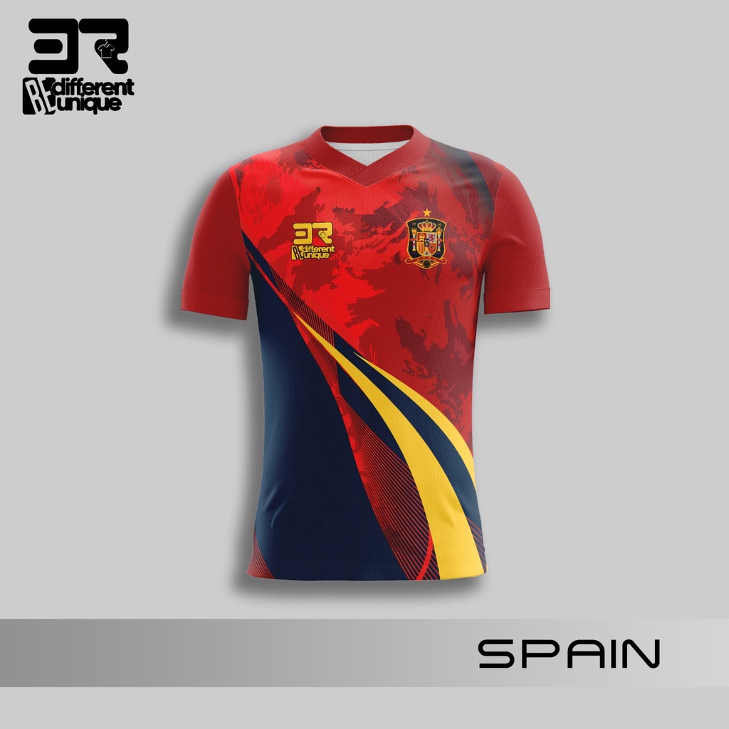 KAOS JERSEY SEPAK BOLA DUNIA spain -  / JERSEY BOLA / JERSEY SEPAK BOLA / KAOS BOLA  / JERSEY ANAK /