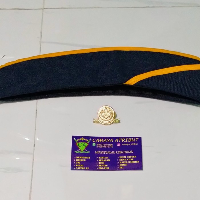 Topi Mud Pria Wanita Pns Perhubungan Dengan Pin Emblem Mud Import