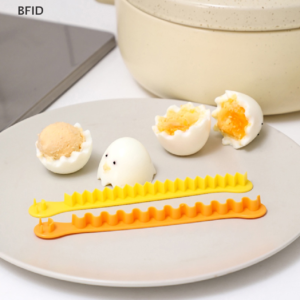 [BFID] 2pcs Fancy Cooked Eggs Cutter Telur Rebus Alat Kreatif Bento Potong Pembentuk Bunga [ID]