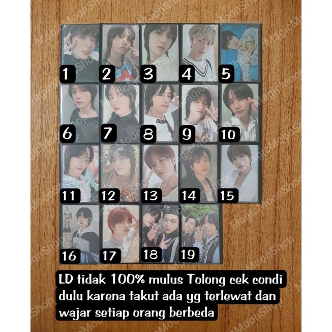 (TOLONG BACA KET)TXT PHOTOCARD BEOMGYU SG22, WARI WARI, HARLEY, WVJ JAPAN, CHAOTIC WONDERLAND, YZY