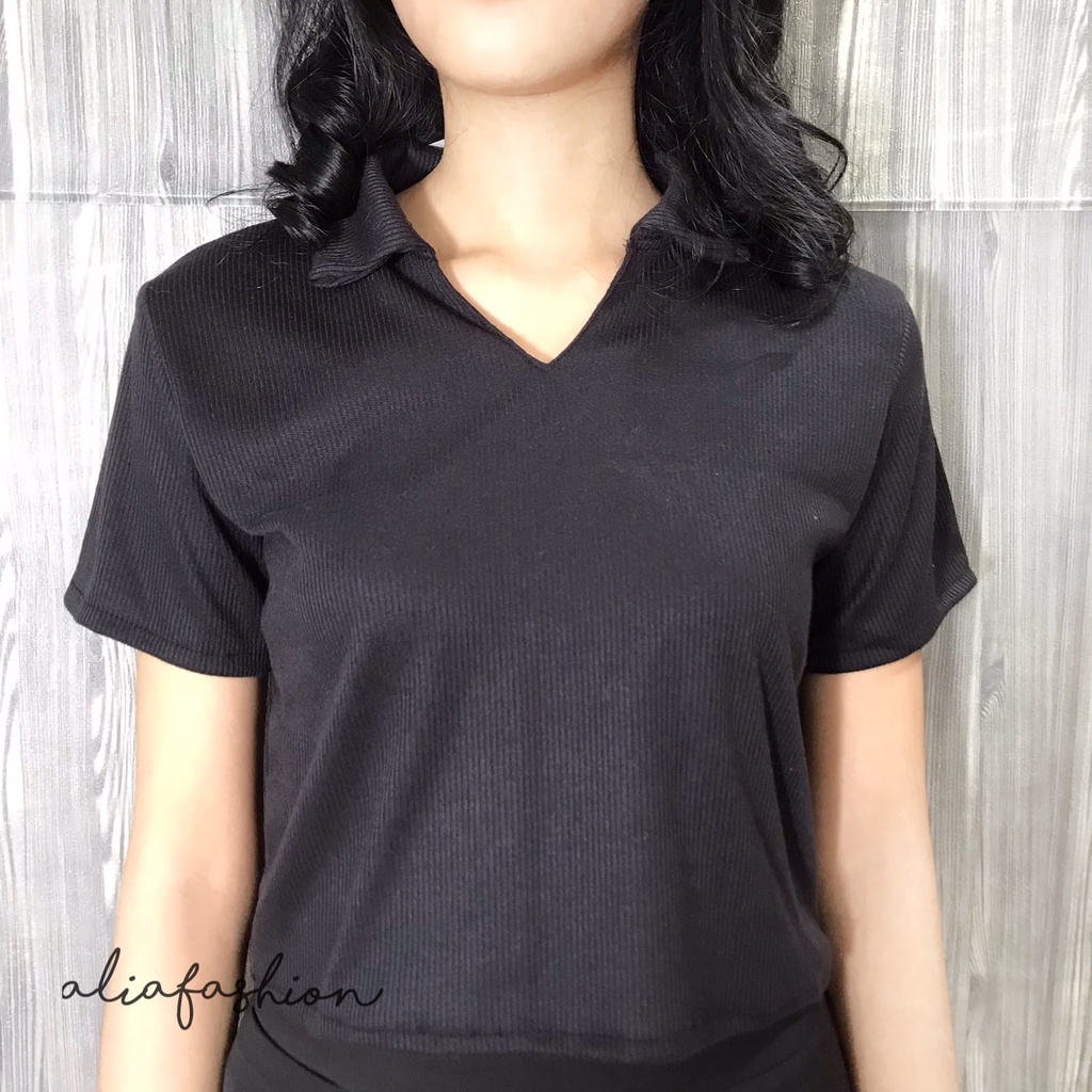 LILY TOP/ROK KNIT PREMIUM/ATASAN CROP BAHAN KNIT PREMIUM/PAKAIAN WANITA