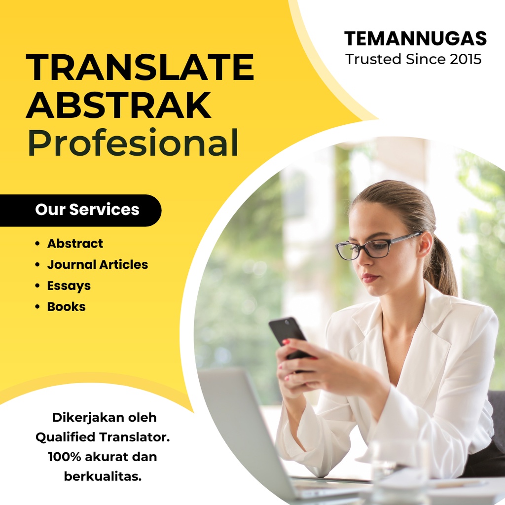 JASA TRANSLATE TERJEMAHAN BAHASA INGGRIS INDONESIA PROFESIONAL ABSTRAK JURNAL ARTIKEL