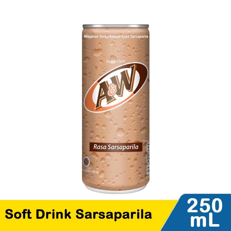 

A&W Soft Drink Sarsaparila 250mL