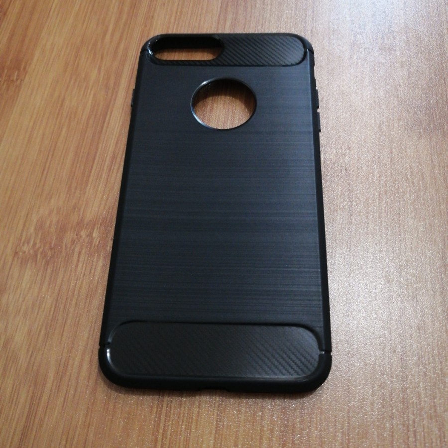 IPHONE 6 7 8 6 PLUS 7 PLUS 8 PLUS 6+ 7+ 8+ CASE IPAKY CARBON BLACK KARBON SOFTCASE SILIKON KARET CASING COVER