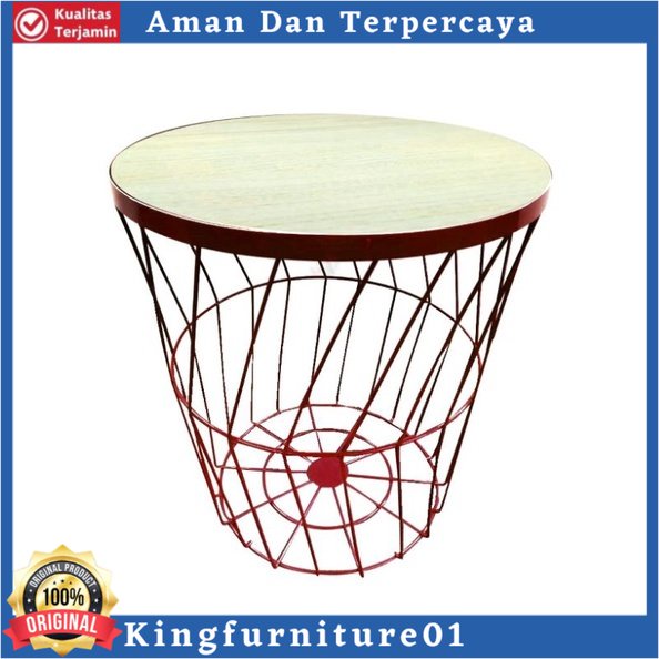 Selma Tierra Meja Tamu Dengan Penyimpanan - Merah