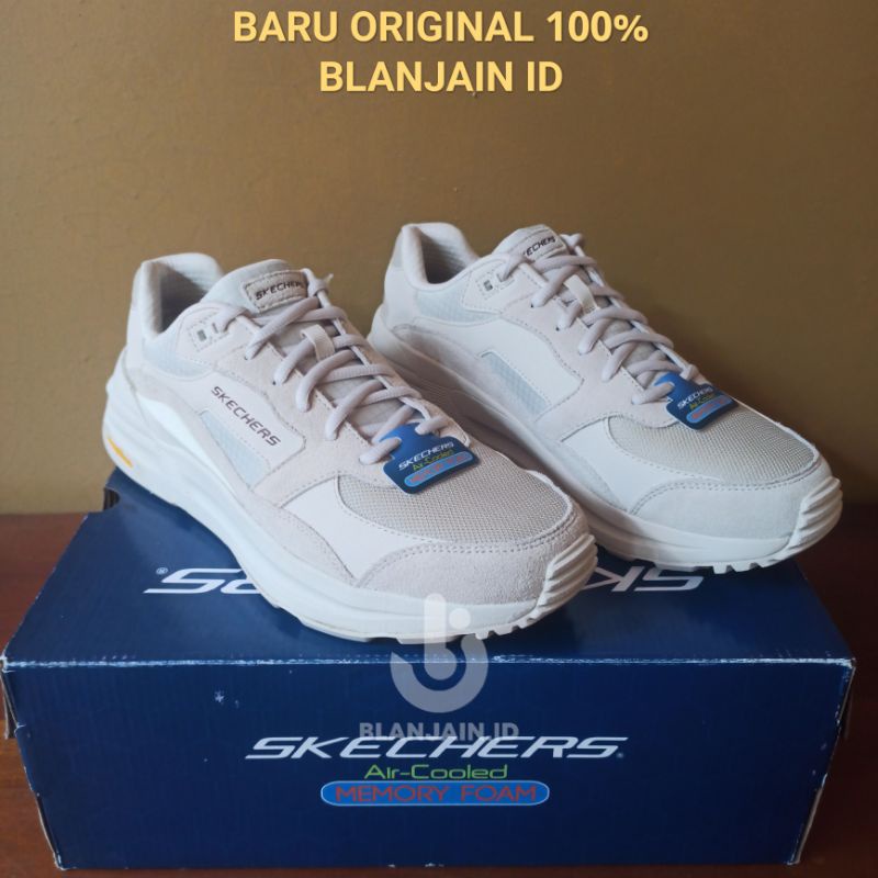 SEPATU LARI PRIA - SKECHERS JOGGER GLOBAL ORIGINAL - PUTIH