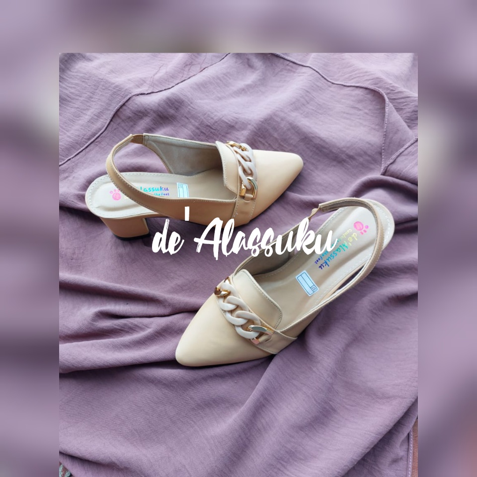 Alassuku.ID - Heels Sepatu Wanita TL Rantai