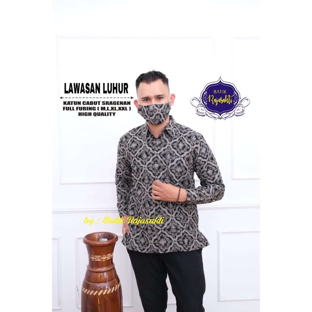 LAWASAN LUHURRAJASAKTI KEMEJA BATIKSOLOAMANAH LENGAN PANJANG PENDEK LAPIS FURING PREMIUM KATUN HALUS MERAK JOGET BEKISAR BLUE 2 SADAJIWO TWO ABHICANDRA LAWASAN ABISEKA ADHIMUKTI ADHIRAJASA ADI PRAMANA TWO ADINATA ADIYAMA TOLET AFZAM AKHILENDRA ALEHANDRO