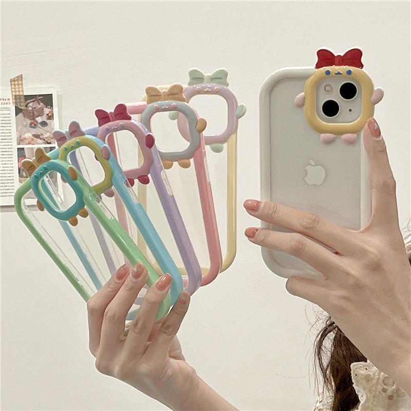 Casing RN Softcase pita ribbon for Iphone 6 6s X Xs Max 11 12 13 14 Pro Max 14+ 14 Plus