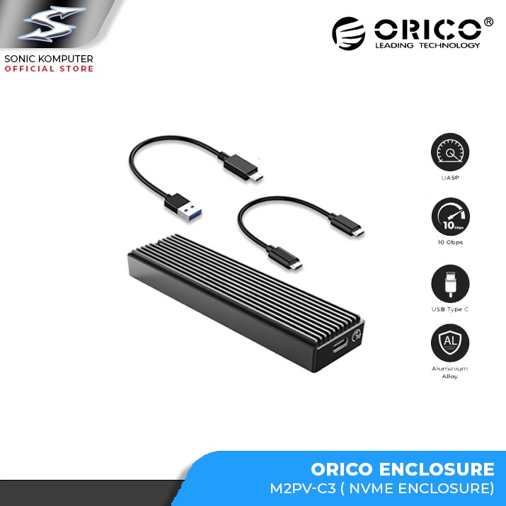 Orico M2PV-C3 M.2 NVMe Box SSD Enclosure M2 PCIe External Case M2PVC3