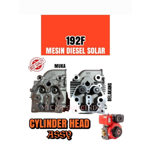 192F Cylinder head assy mesin diesel KAMA