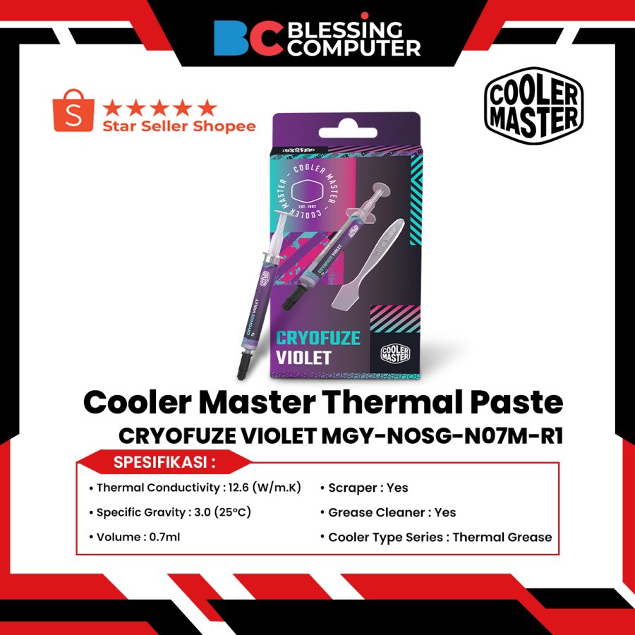 Jual Cooler Master Thermal Paste CRYOFUZE VIOLET MGYNOSGN07MR1