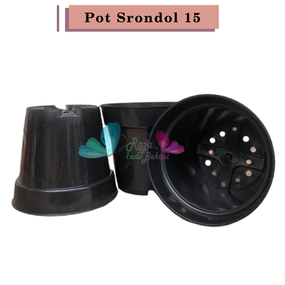 Pot Tinggi Srondol 15 Hitam - Pot Tinggi Usa Eiffel Effiel 18 20 25 Lusinan Pot Tinggi Tirus 15 18 20 30 35 40 50 Cm Paket murah isi 1 lusin pot bunga plastik lusinan pot tanaman Pot Bibit Besar Mini Kecil Pot Srondol 15