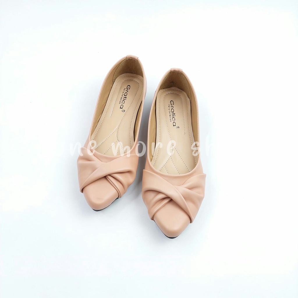 Sepatu Wanita Lancip silang rempel aw012