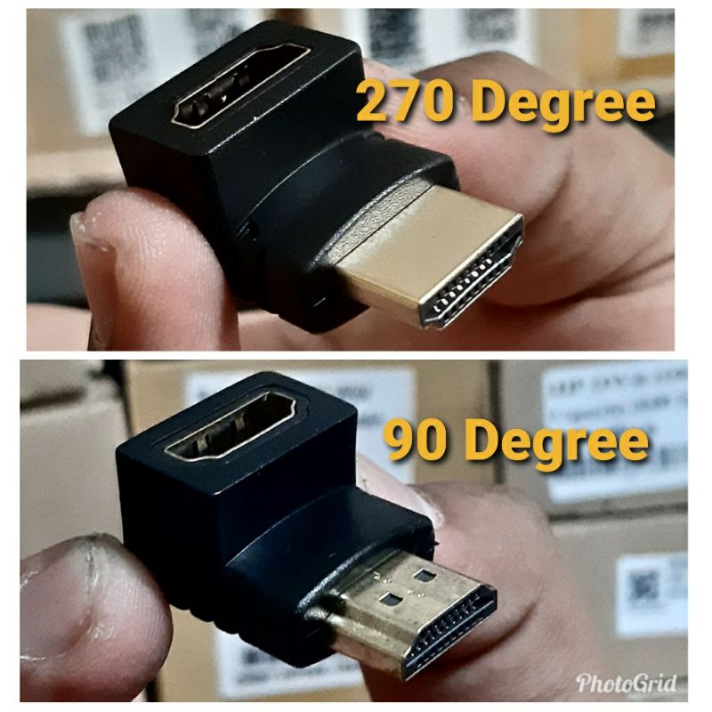 GENDER HDMI MALE TO FEMALE SIKU L SAMBUNGAN HDMI M/F SIKU L - GENDER SAMBUNGAN HDMI SIKU MALE TO FEMALE